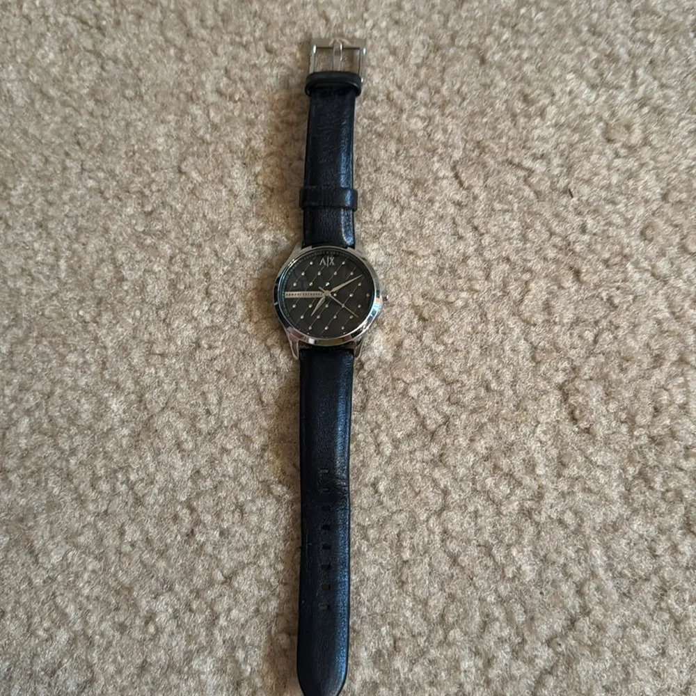 ARMANI EXCHANGE GENUINE LEATHER WATCH